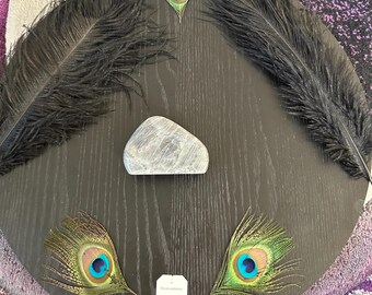 Rainbow Flash Labradorite Freeform: Polished Crystal Stone, Intuition & Protection