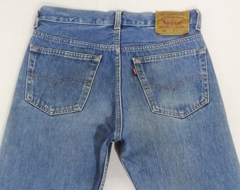 Vintage Levis 501 Heavy Worn Y2K Distressed Jeans W30