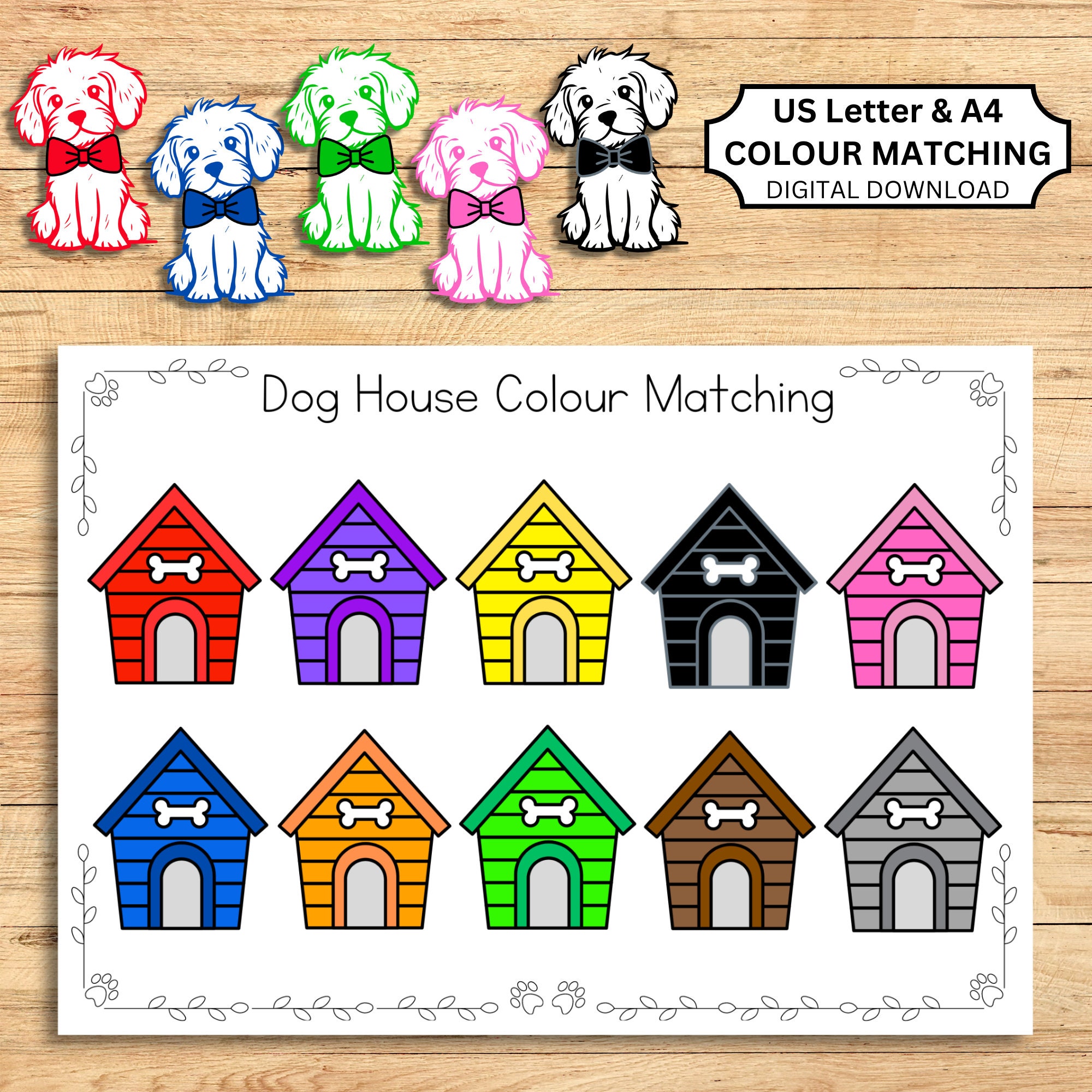 Color a Dog House Color a Dog House