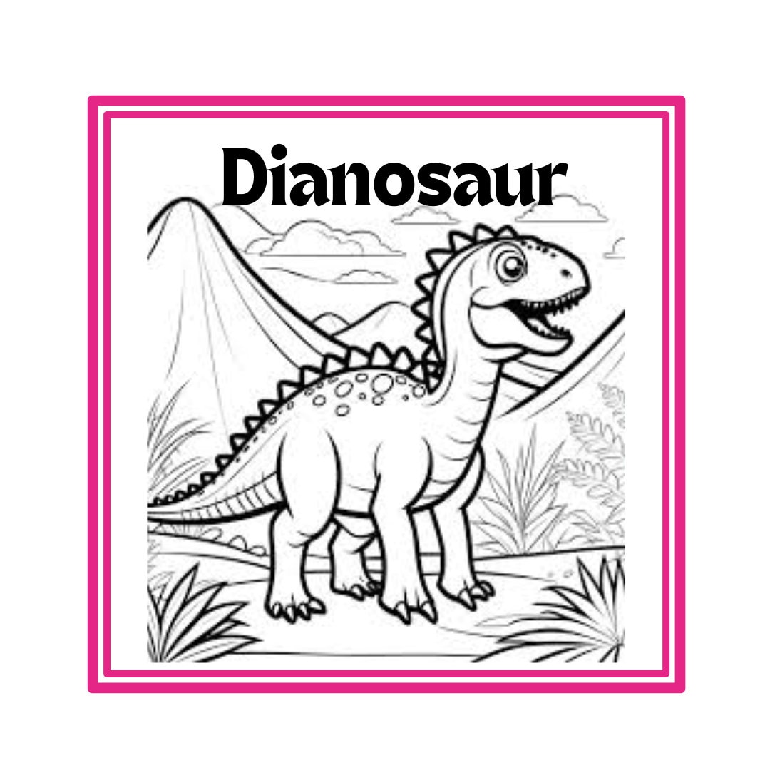 50 Dinosaur Coloring Pages - Etsy