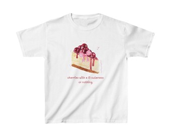 Cherry Cheesecake Y2K Baby Tee & 90s Summer Crop Top - Showcase Your Soft Girl Aesthetic with Our Kawaii Cottagecore Style