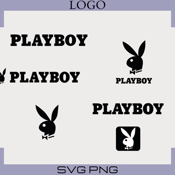 Playboy Logo, Svg,Png File, Bundle Layered SVG, cricut, cut files, layered digital vector file