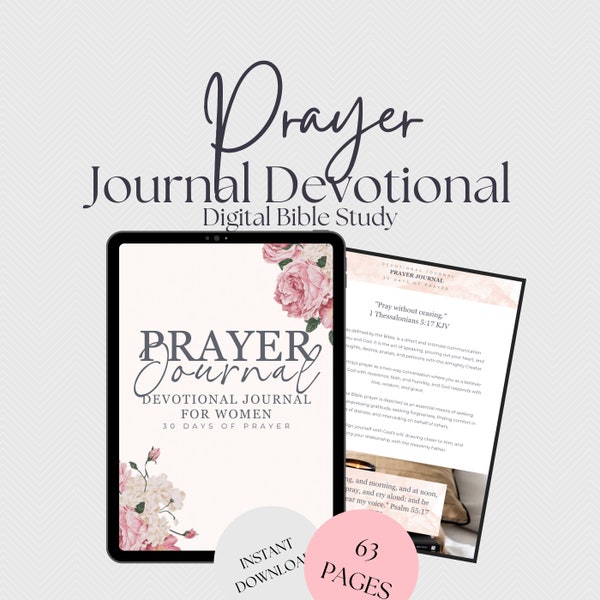 Goodnotes Prayer Journal with Prompts, Digital Bible Journal Download, Bible Study Guide,Digital Journaling Bible,Digital Christian Journal