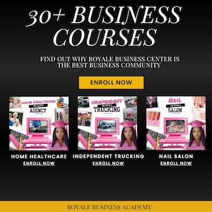Royale Business Academy, DFY Academy, PLR Digital Products Bundle, MRR Business Course, Digital Marketin, Business Start Up Plan