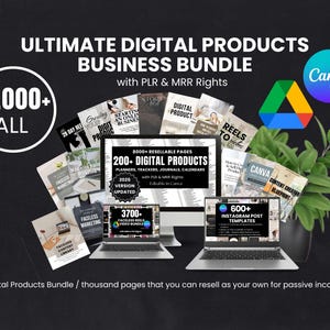 Ultimate Digital Products Bundle for Passive Income Master Resell Rights PLR Bundle Resell Rights Digital Products PLR MRR Digital Products