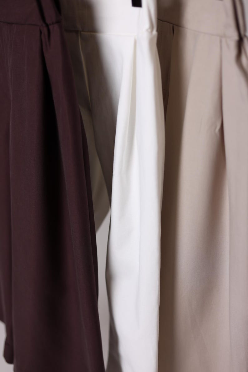 beige and brown kids pants
