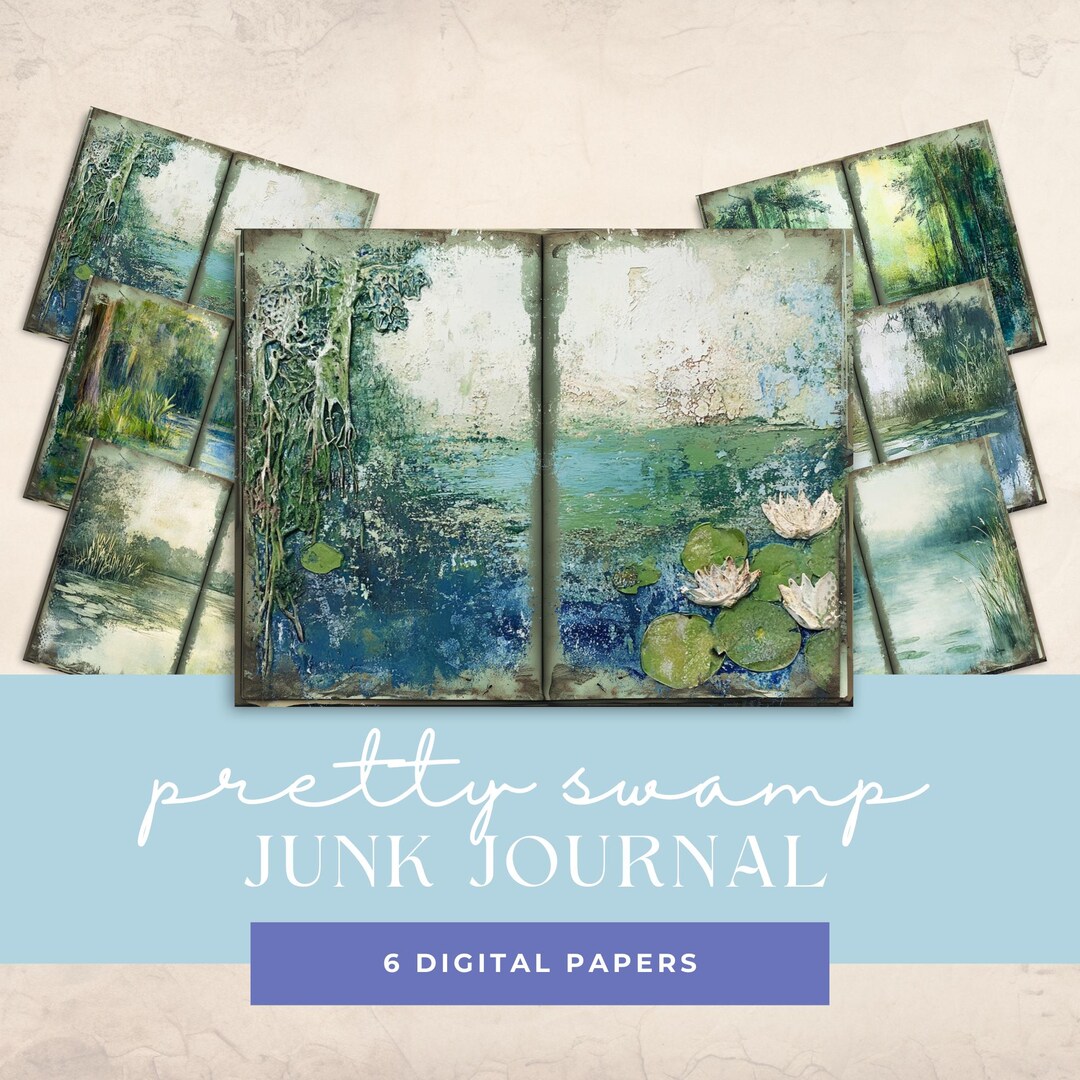 Swamp Junk Journal Printable Page Pretty Swamp Junk Journal Junk ...