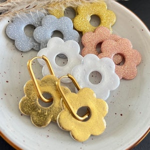 Interchangeable hoop earrings Creoles with interchangeable stainless steel tassels, Grande Zélie tassels