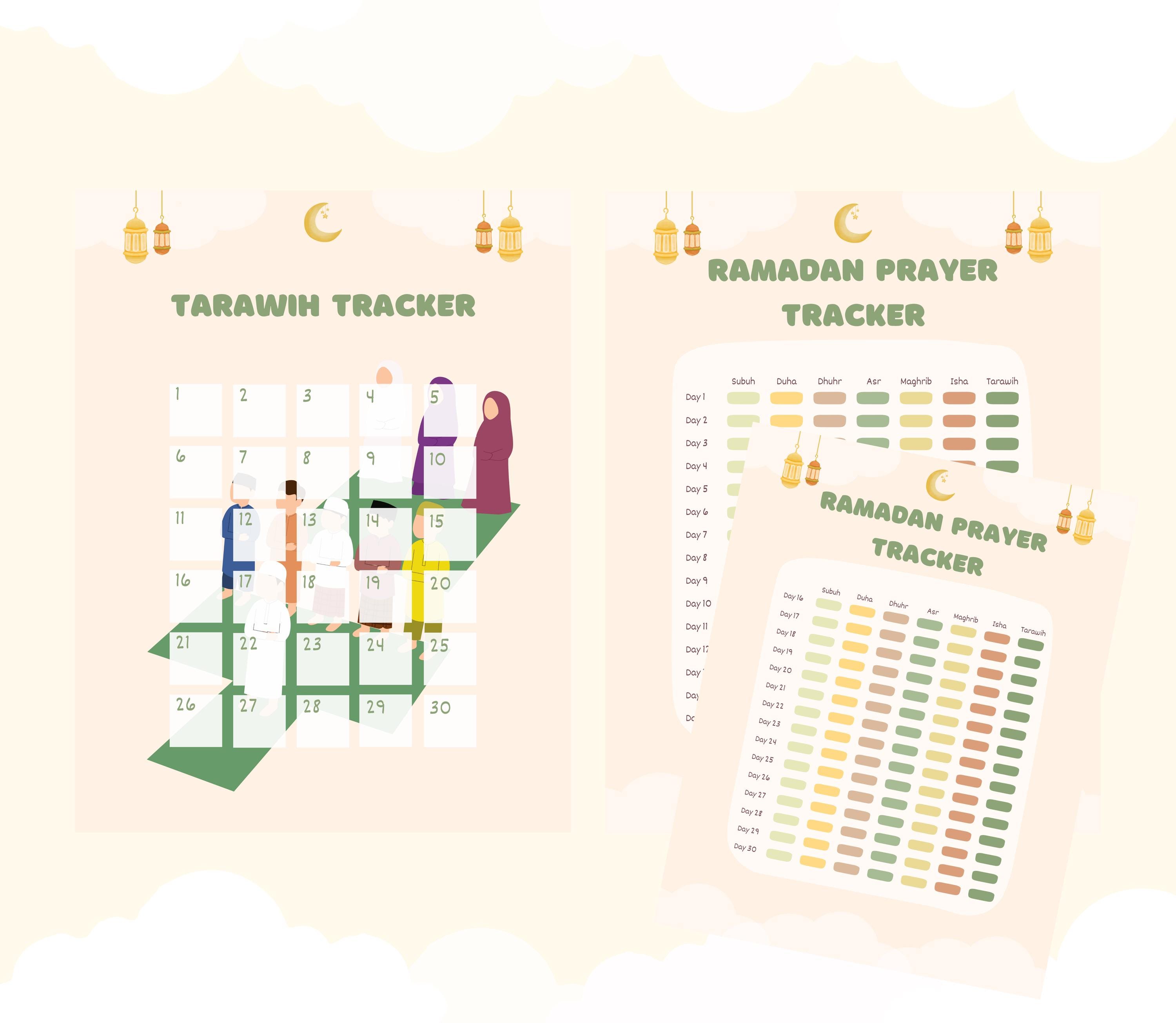 Ramadan Planner for Kids, Printable Quran Tracker, Salat Tracker ...