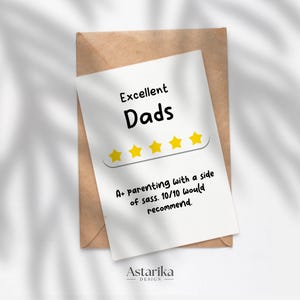 Carte de fête des pères pour les papas gays, carte-cadeau imprimable bricolage, idée d'anniversaire, notes drôles, souvenir de paternité