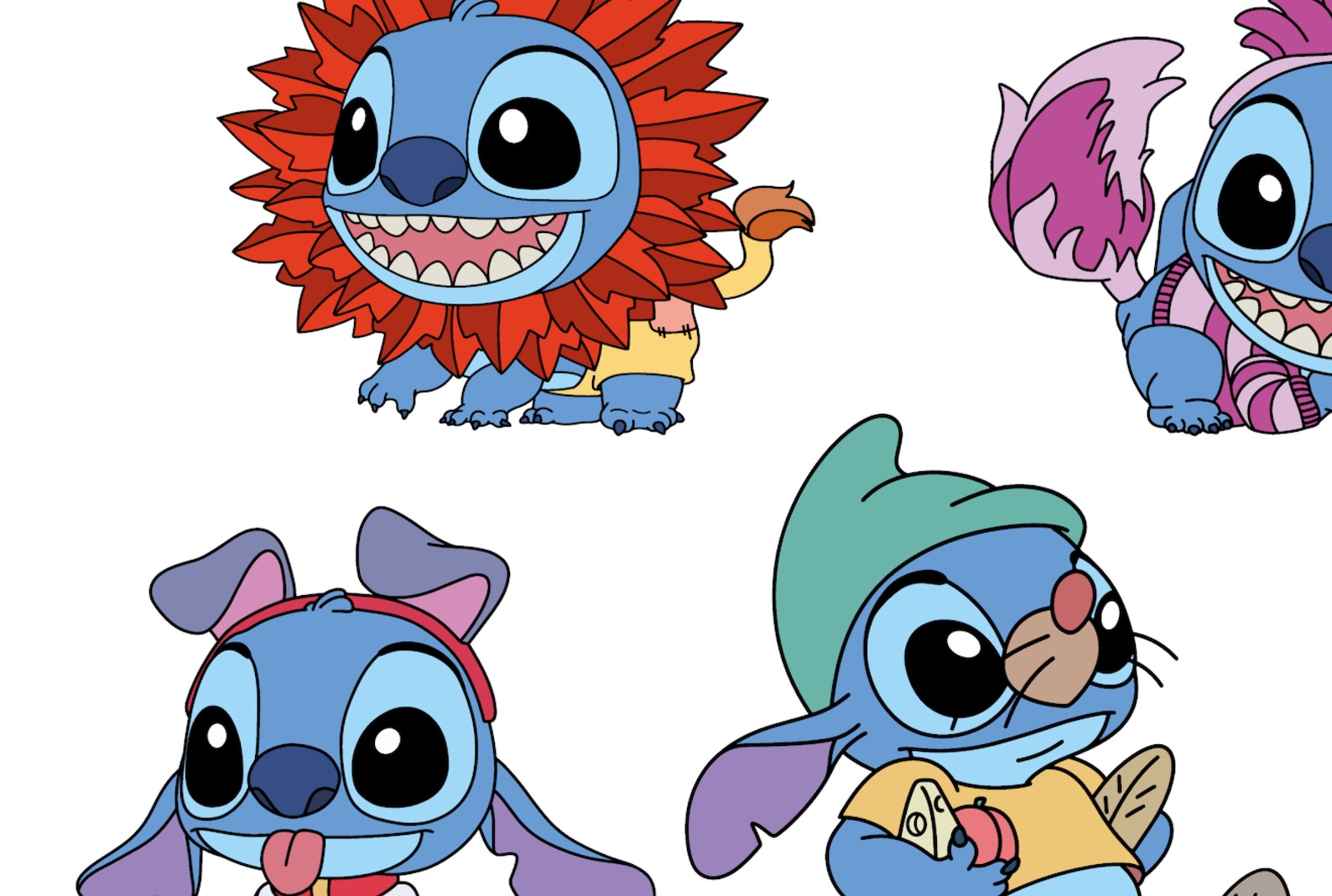 Stitch in Disguise Costume Svg Pdf Ai Png Draw Halloween - Etsy
