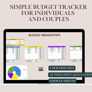 Simple Budgeting for Couples & Households | Google Sheets Budget Spreadsheet (Digital Download)