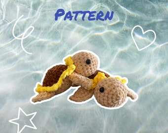 Baby Sunflower Turtle Pattern