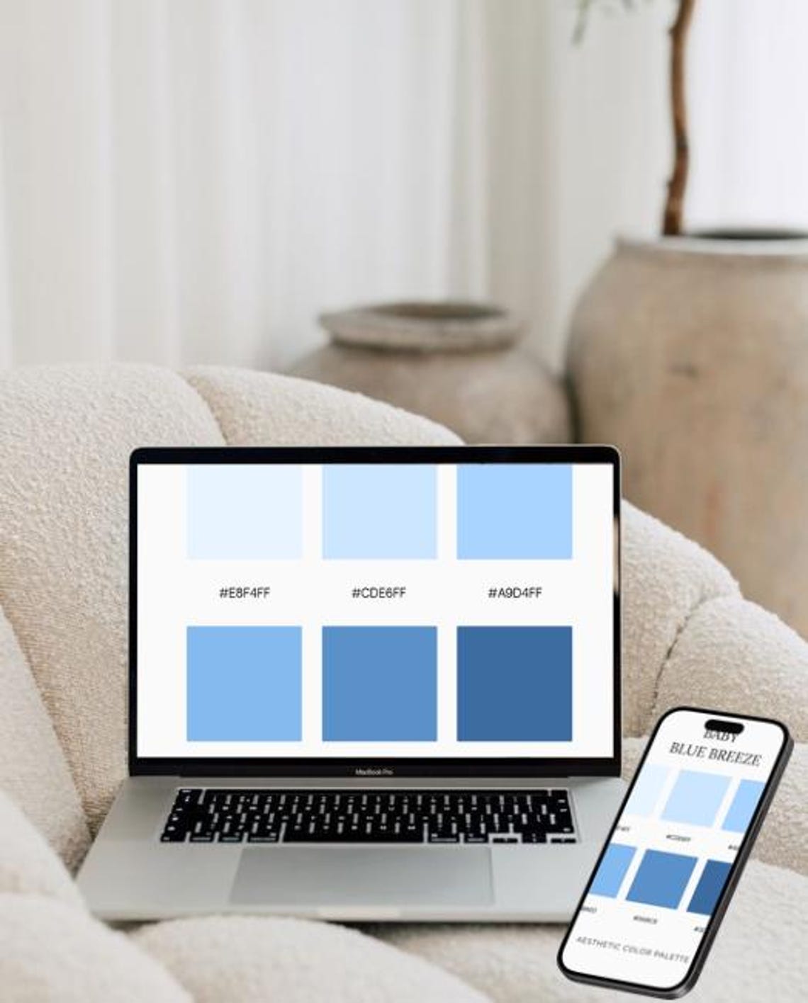 Baby Blue Breeze Palette | Soft Pastel Blue | Airy Mild Tones - Etsy