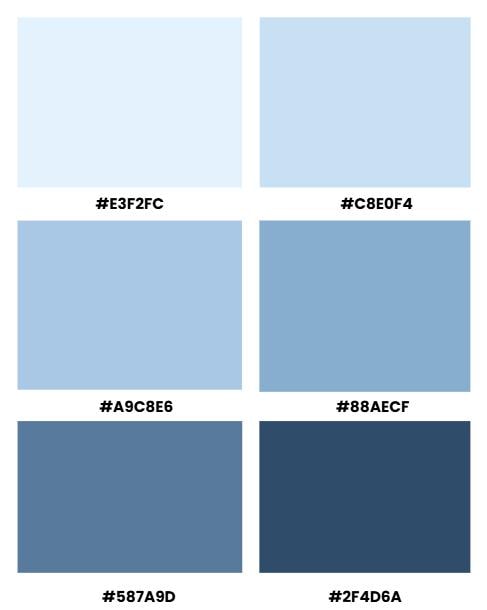 Winter Frost Color Palette – Icy Blue Aesthetic – Cool Winter Tones - Etsy
