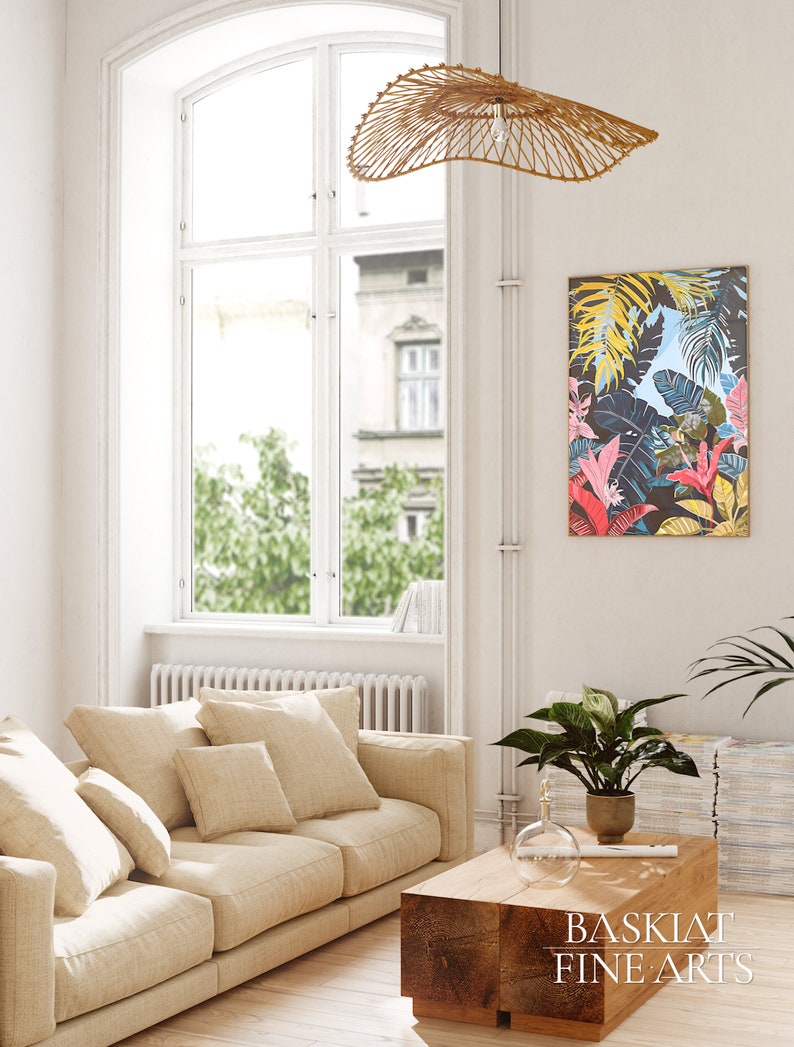 Tropical Wall Art for Nursery Decor, Forest Wall Art for Farmhouse