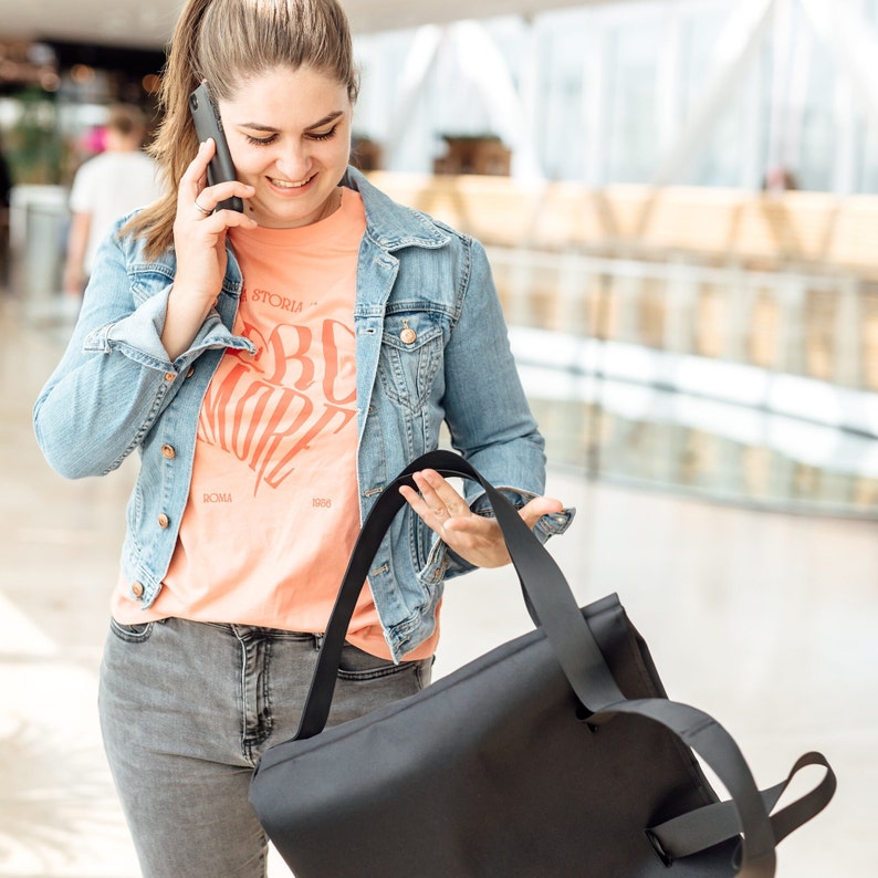 Faltbare 2-in-1 Rucksacktasche Leicht, Kompakt & Stilvoll Ideal für Städtetrip und Alltag Bild 7