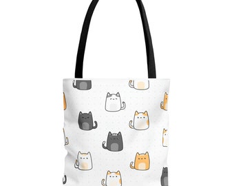 Cat pattern tote.