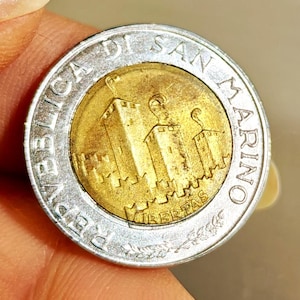 1975年サンマリノ古代の石工（聖マリヌス） 500リラ銀貨 PCGS認証 サンマリノ・500リラ銀貨☆1976年／未使用／城壁の国章とオリーブの木 コレクション