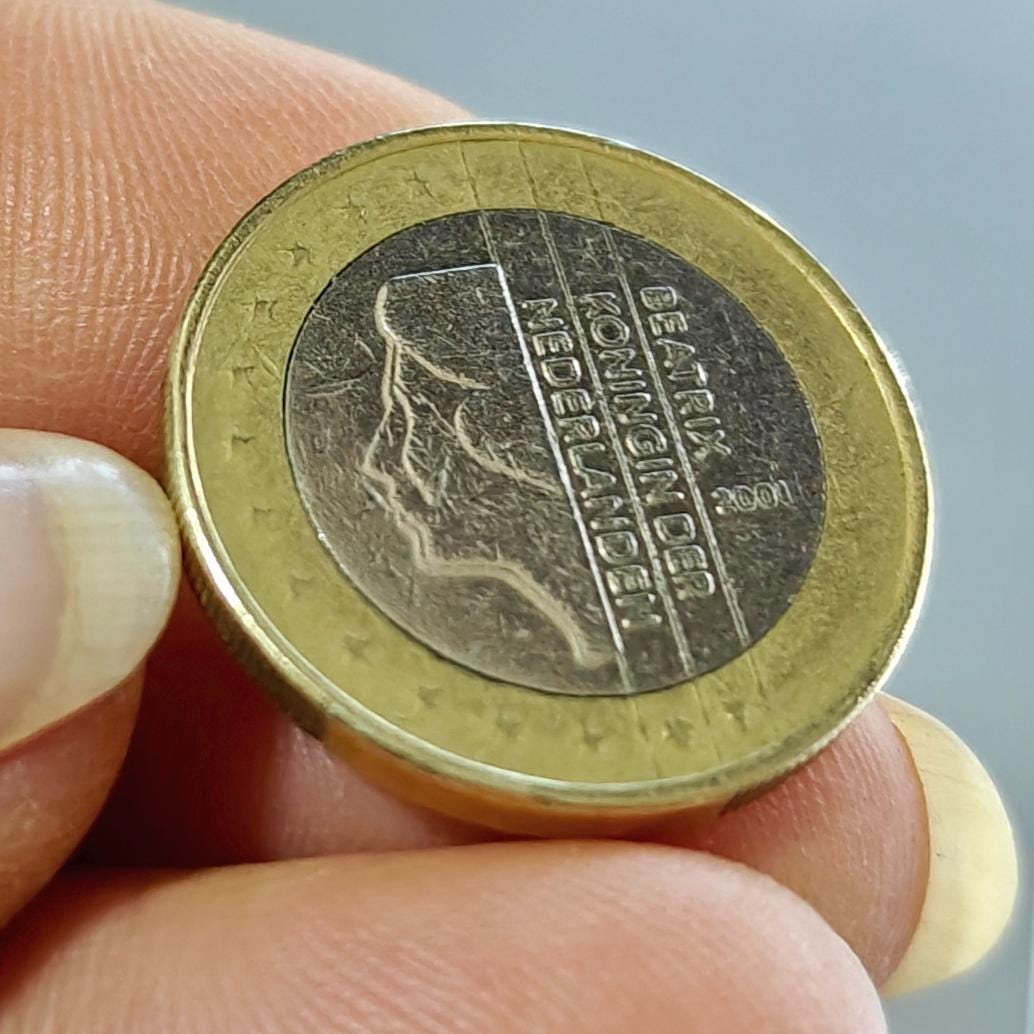 1 euro coin 2001 - Etsy 日本