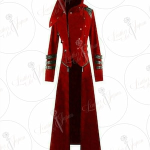 Customize Red VELVET Gothic Scorpion Coat HANDMADE Mens Trench Coat Handmade Long Coat Steampunk Hooded Etsy Australia