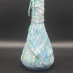 Handcrafted decorated bottle, art home decor