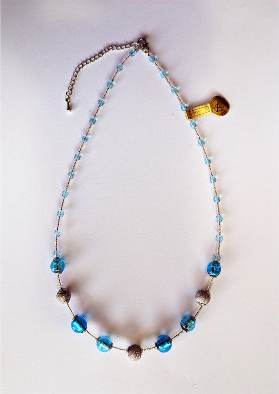 Collana Girocollo con bracciale perle di vetro di… - image 3