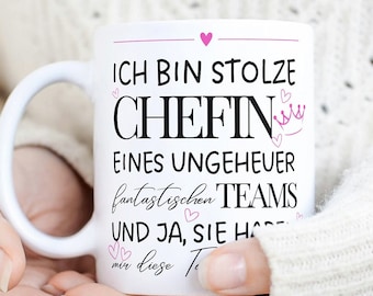 I am the proud boss of an incredibly fantastic team funny mug boss funny saying manager promotion superior boss