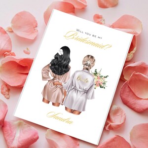 Will you be my bridesmaid custom card digital print Card Bridesmaid Proposal Cards Engagement announcement gift bestie sister bride