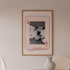 Stampa di carte da gioco personalizzate Regalo Migliore Amico Poster personalizzato migliore amica compleanno arte murale alla moda foto fidanzato download diretto ragazza fortunata 90