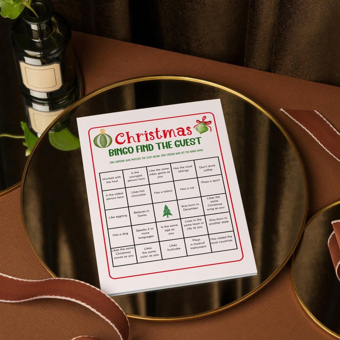 Printable Family Christmas Games Bundle Holiday Party Games Activities