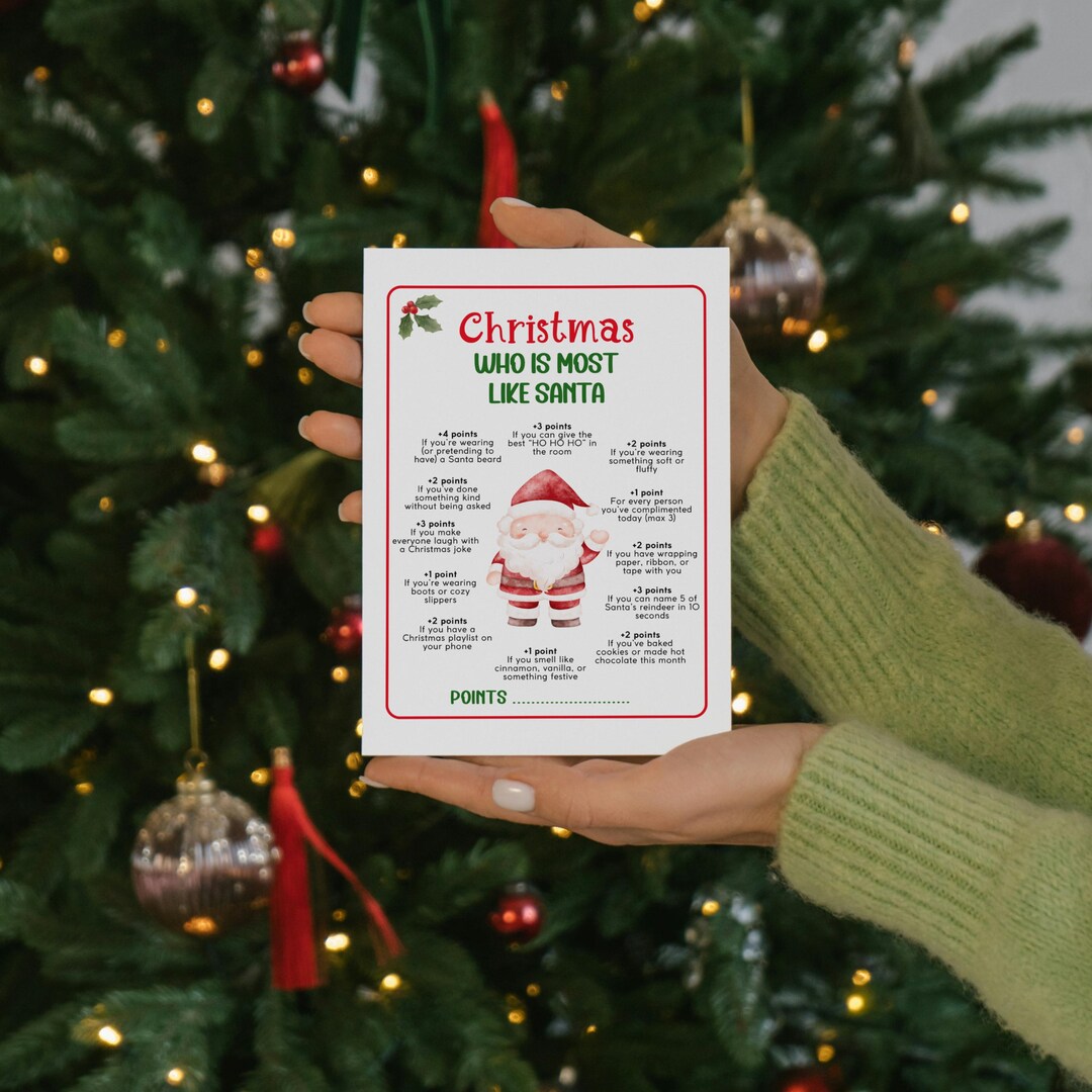 Printable Family Christmas Games Bundle Holiday Party Games Activities ...