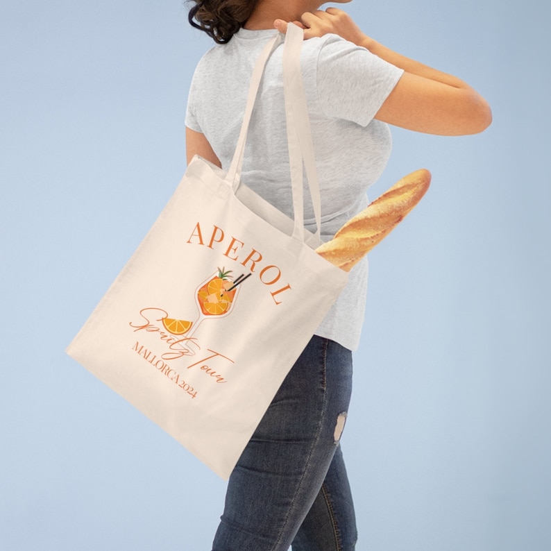 MYSOMY Aperol Spritz Tote Bag Aperol Amante Regalo Italiano Estate Aperol Spritz Regalo Aperol Spritz Party Borsa a tracolla, Aperol Spritz Tg2, INCH