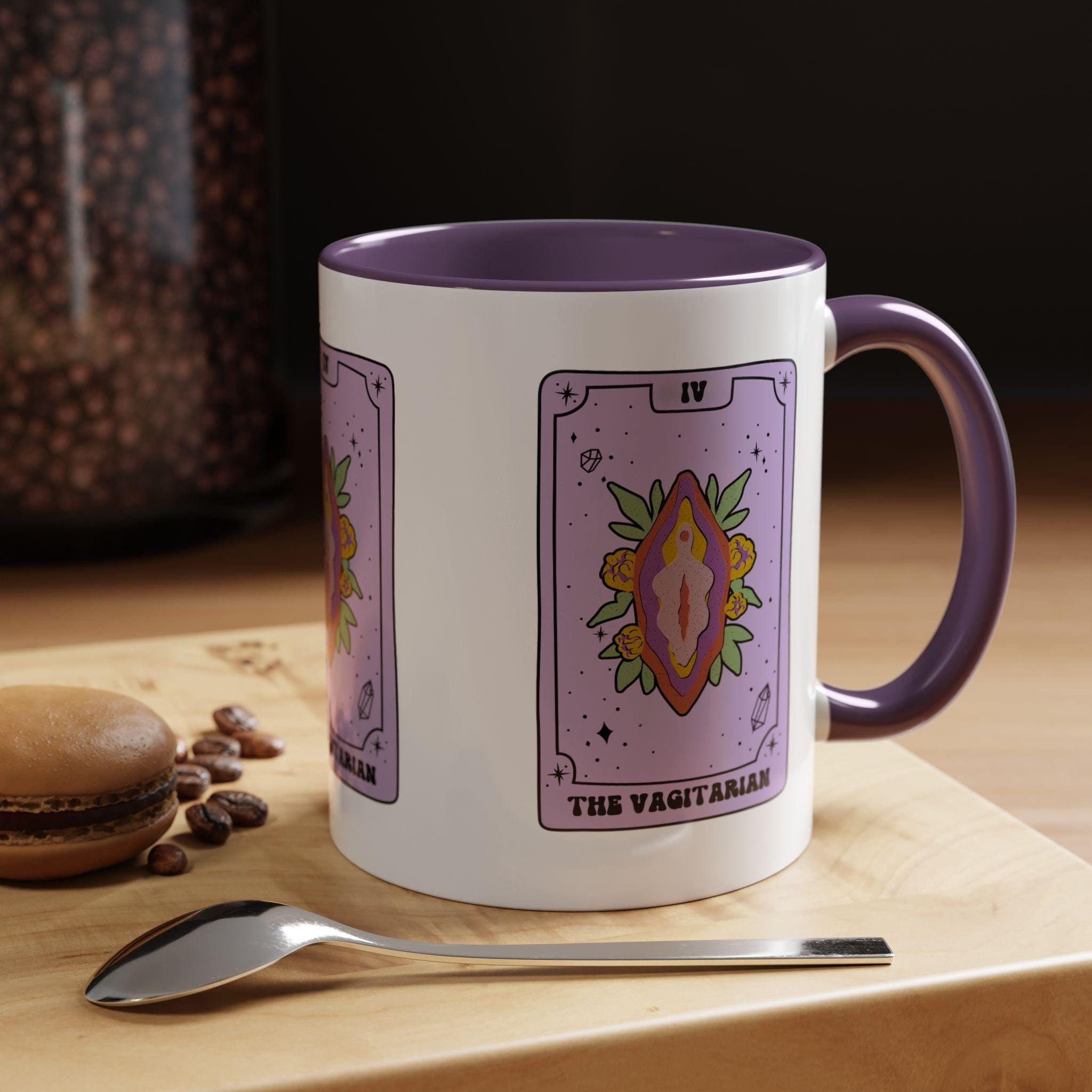 The Vagitarian funny tarot card Mug Lesbian Gifts Gay coffee LGBT Best Friend Girlfriend sarcasm feminism office unhinged Pride Mug feminist