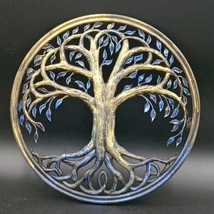 Decorative Tree of Life – Symbolic Indoor Wall Decor – Painted 3D Print – Wellness Gift Idea