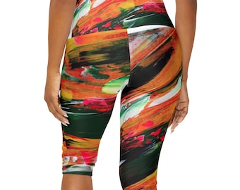 BukelwaO Capri Leggings (AOP)