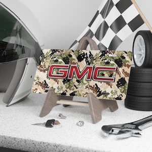 Custom Vanity Plate Tag With Subalpine And GMC