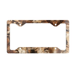 Camo Metal License Tag Plate Frame In Sitka Waterfowl Marsh