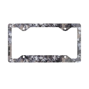 Camo Metal License Plate Frame In Sitka Optifade Elevated II