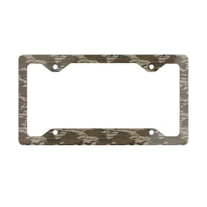 Camo Metal License Plate Frame In Bottomland Camo OG