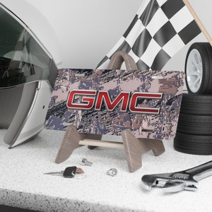 Custom Vanity Plate Tag With Open Country And GMC