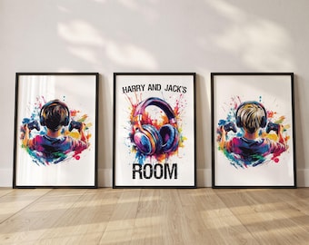 Láminas decorativas personalizadas para pared con temática de videojuegos, láminas personalizadas para videojuegos, decoración para dormitorio de niños, decoración para habitaciones de niños gamers, regalo para salas de juegos para niños