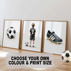 Personalized Soccer Prints Printable Soccer Wall Art For Boys Bedroom Soccer Decor Kids Room Decor Soccer Jersey Print Soccer Gifts For Son
