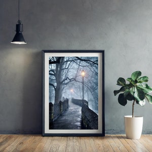 Chester Walls in the fog. Photo art giclée print. Cheshire UK. image 3
