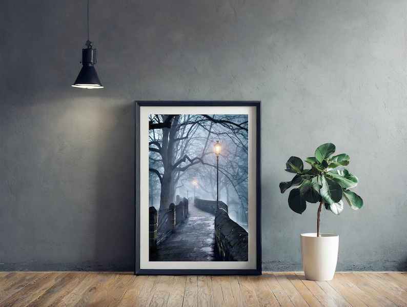 Chester Walls in the fog. Photo art giclée print. Cheshire UK. image 3