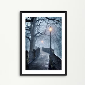 Chester Walls in the fog. Photo art giclée print. Cheshire UK. image 1