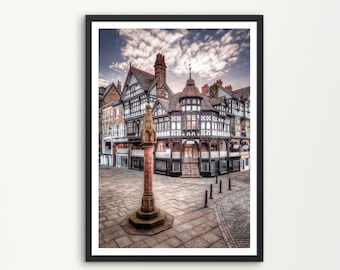 The Cross, Chester. Photo art giclée print. Chester, Cheshire UK.
