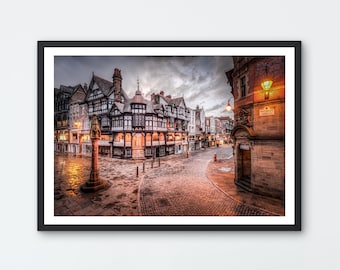 The Cross, Chester. Photo art giclée print. Chester, Cheshire UK.