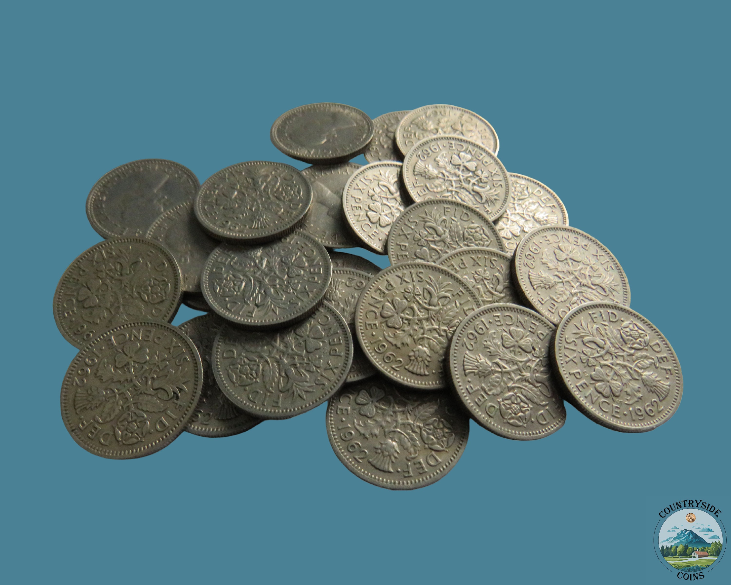 1962 Sixpence Coin, Queen Elizabeth II, Lucky Sixpence Lovely Gift