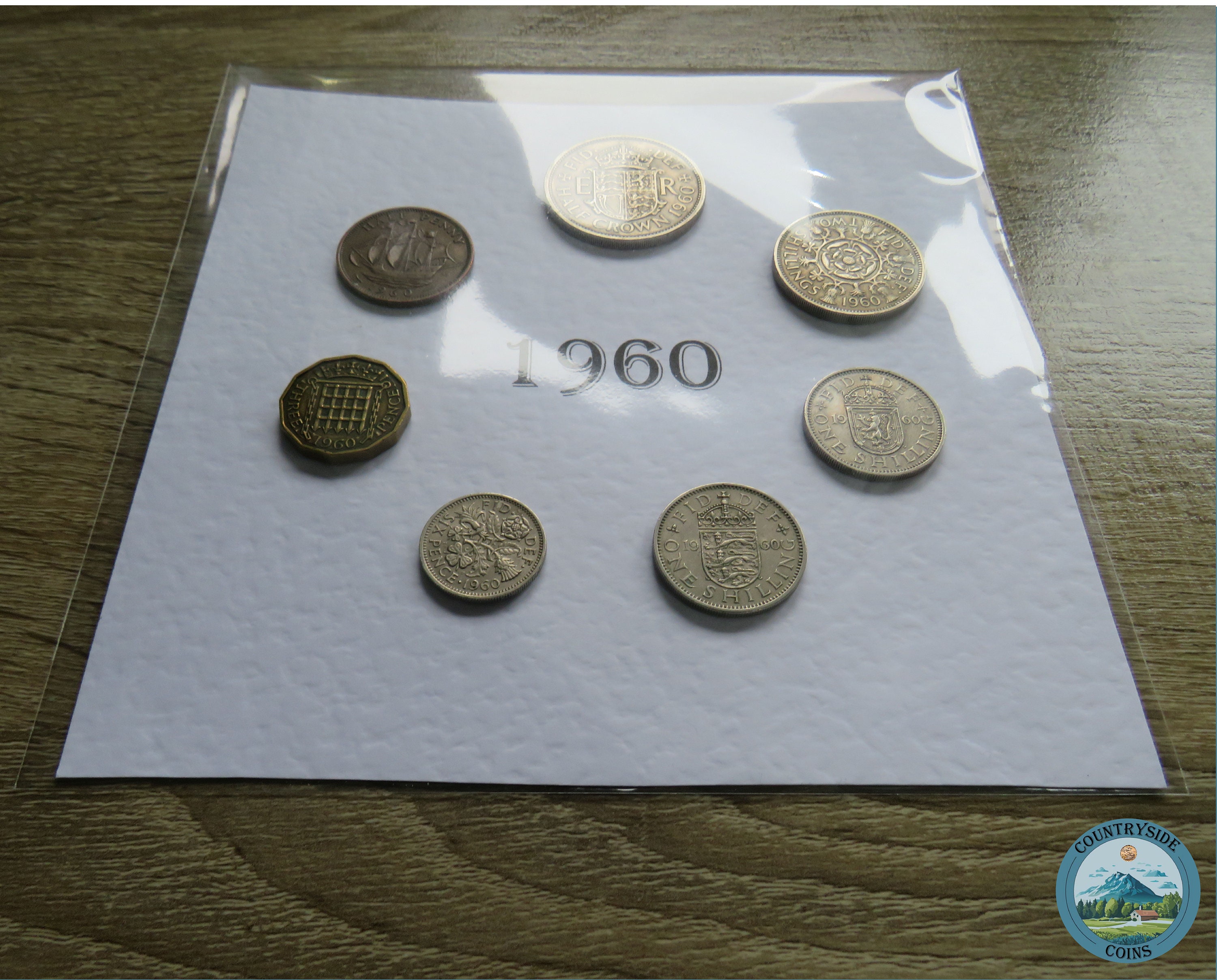 1960 Mounted Presentation Gift Coin Set, 7 Coin Year Set of Great Britain,  Perfect for 65th Birthday Gift or Sentimental Keepsake - Etsy Ireland
